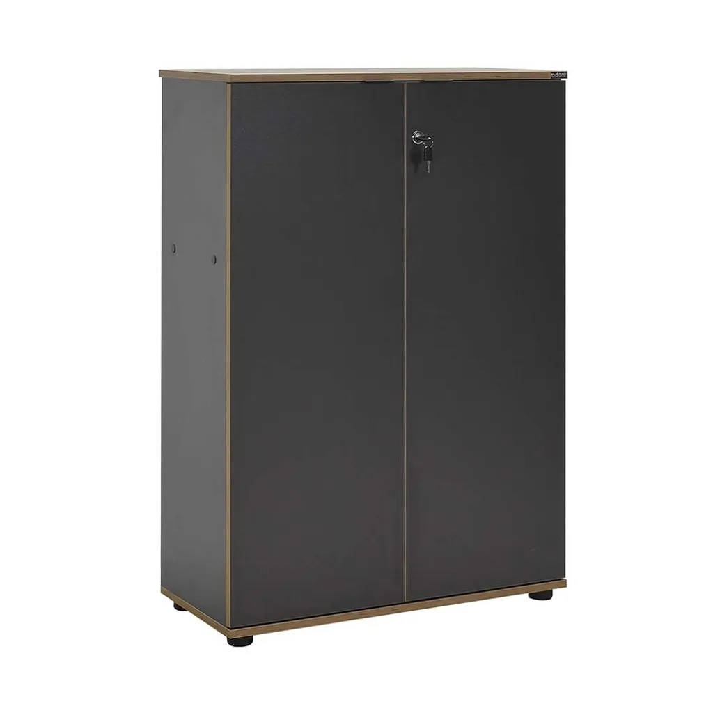 Bibliothèque Skye Decor Rkt-332-Ax-1 Anthracite en Mélaminé 109 cm