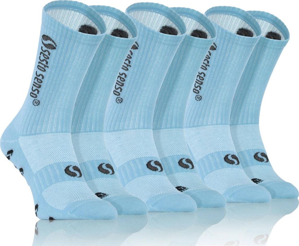Sesto Senso Sportliche Trainingssocken 3er Pack - Bequeme Baumwollsocken mit Temperaturregulierung, Elastische Passform, Verstärkungen für Langle...