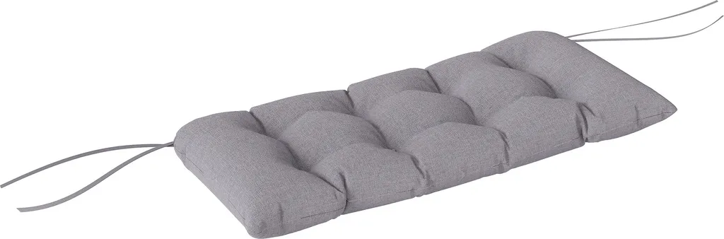 Coussin d'Assise Gris pour Banc de Jardin 105 cm Confort Moelleux Chic