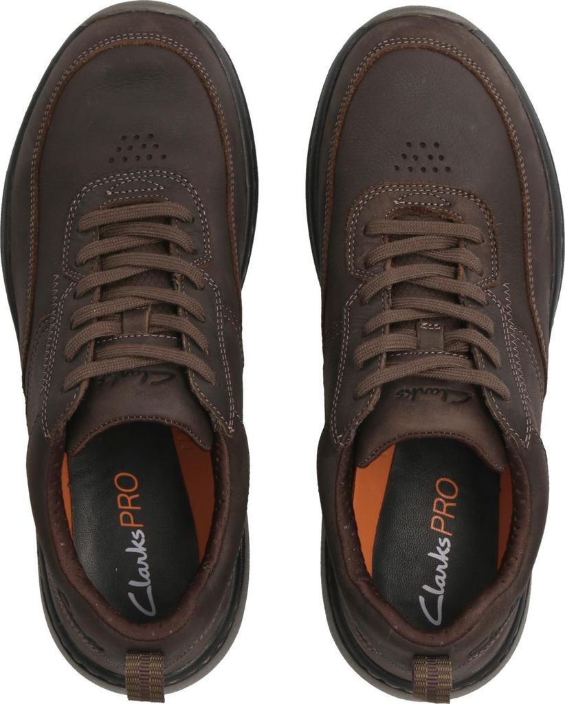 Clarks Schnürschuhe ClarksPro Lace, Glattleder, Schwarz, Herren