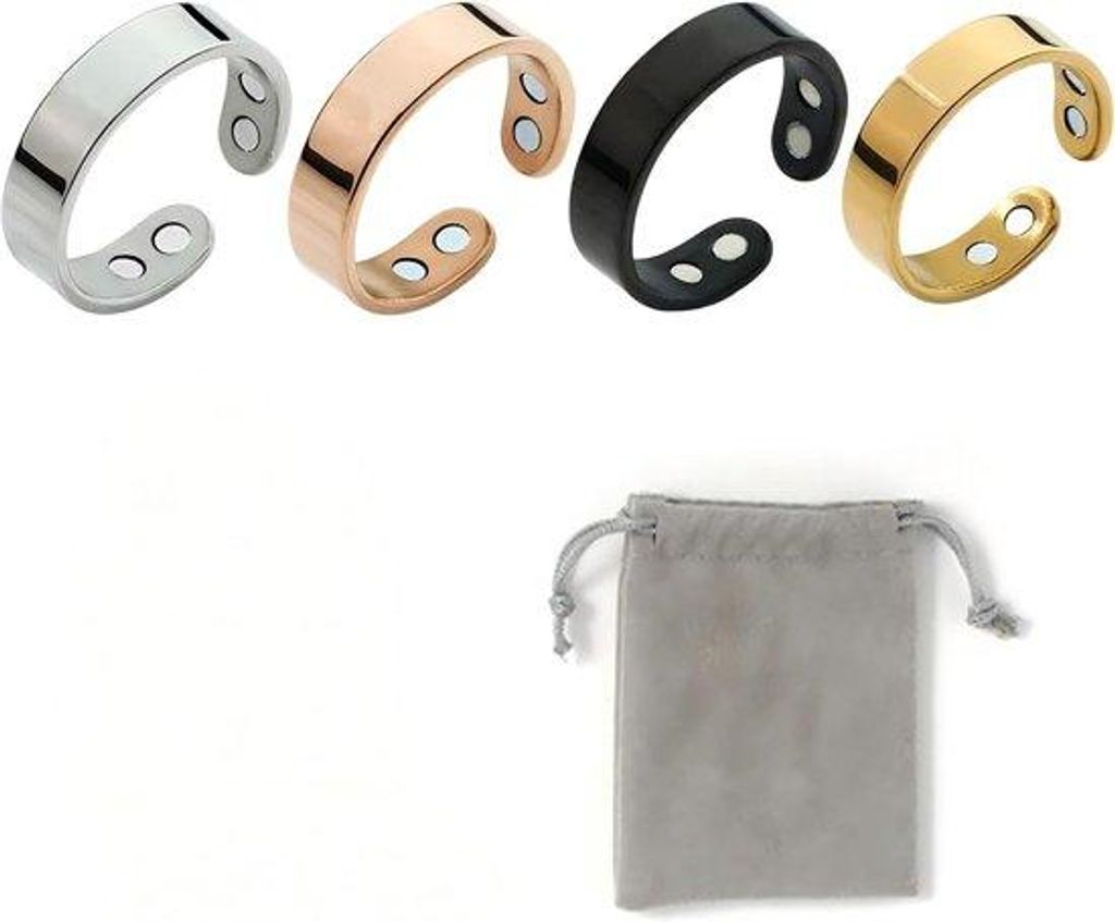 Magnetische RVS-Ringe mit Flauschzubehör, Produktbild 
