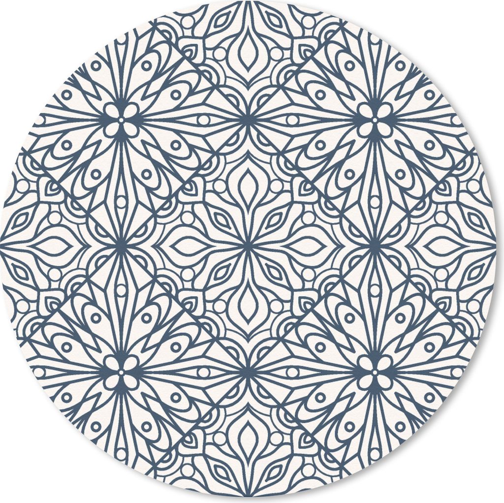 MuchoWow® Mauspad Mousepad Muster - Kariert - Schwarz - Produktbild 