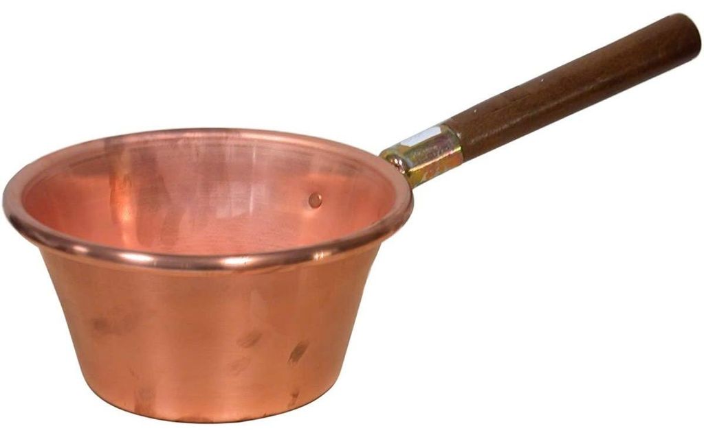 Domů Měděný hrnec s dřevěnou rukojetí, 26 cm, Hrnce a Obrázek produktu 