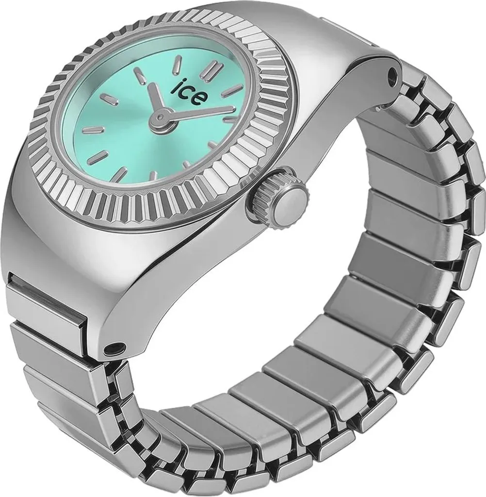 Bague Montre Femme Ice-Watch 025515 Accessoire Mode Argent Turquoise