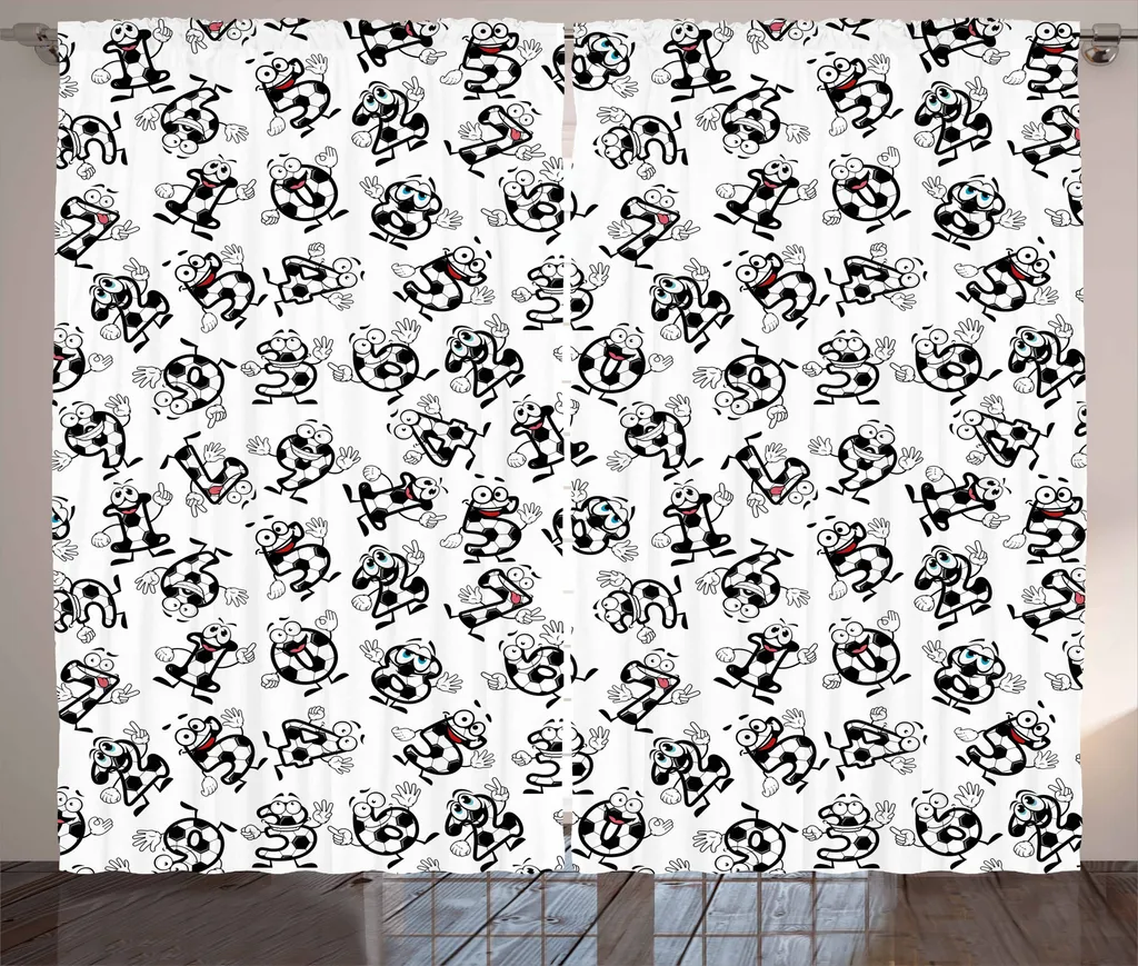 Tenda Cameretta Calcio 280x175 cm ABAKUHAUS - Tessuto Satinato Alta Qualità