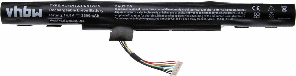 vhbw Akku kompatibel mit Acer Aspire E5-772G-35ZH, Produktbild 