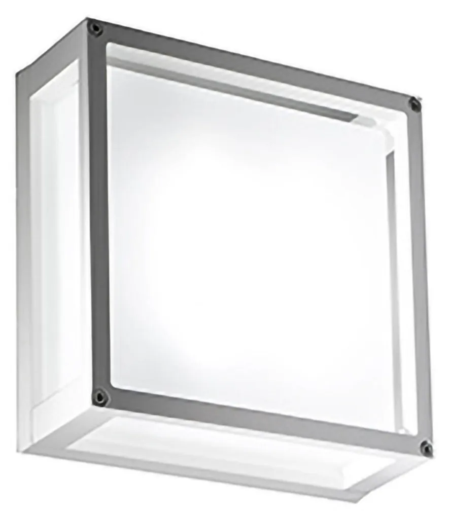 Applique Murale LED Carrée 25cm IP54 Éclairage Blanc Chaud 3000K
