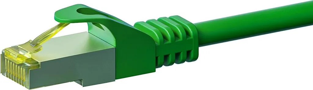 Câble Ethernet 2m CAT 7 S/FTP vert idéal pour box fibre et gaming PC