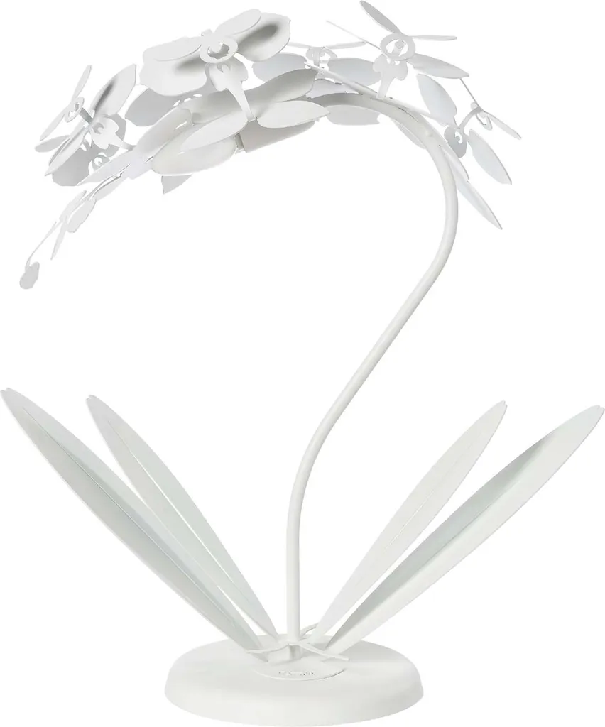 Luminaire décoratif Orchidea : Lampe de salon en métal design floral