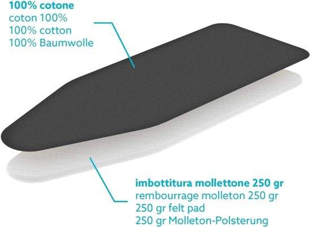 Bügeltuch XL 140x55 cm Baumwolle