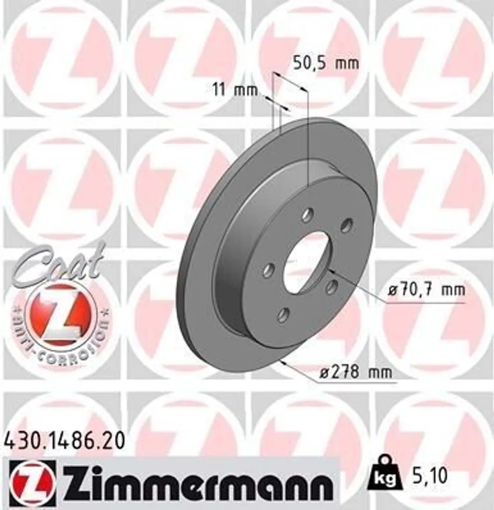 Disque de frein de rechange type APV pour modèles Sintra et Alero 2.4