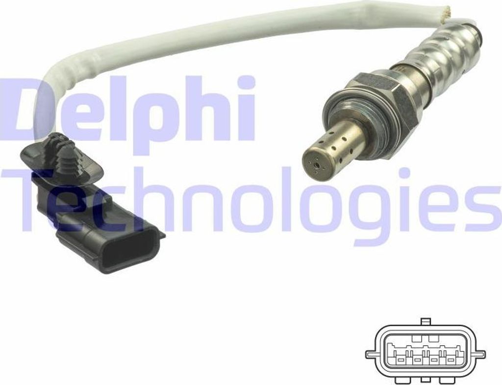 DELPHI ES21134-12B1 Lambdasonde OE 6001549061 kompatibel mit Sandero, Logan, Duster