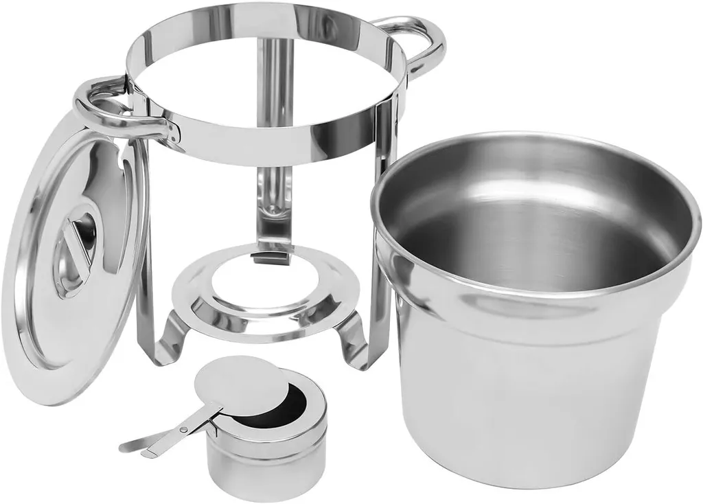 Four à soupe 7L avec couvercle pour buffet de restauration et fêtes - 4