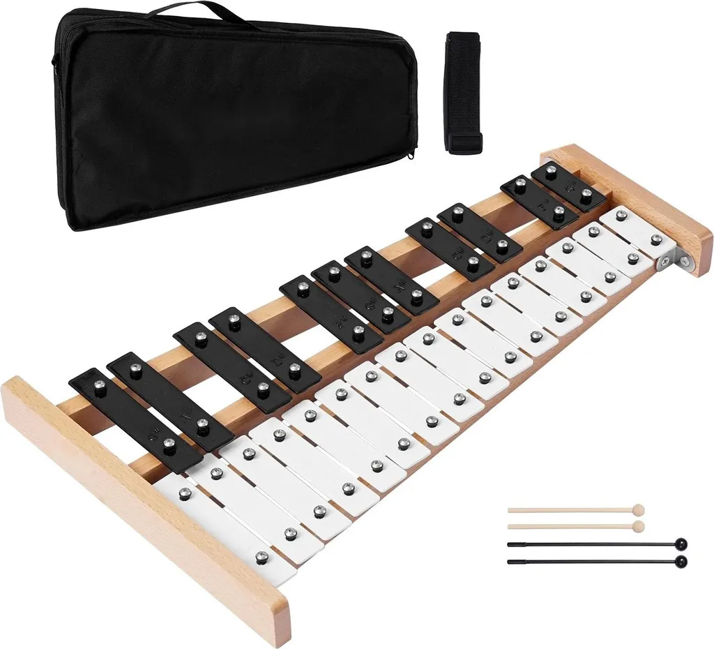 Carillon Xylophone 27 Notes avec Lames en Acier SPCC et Sac de Transport