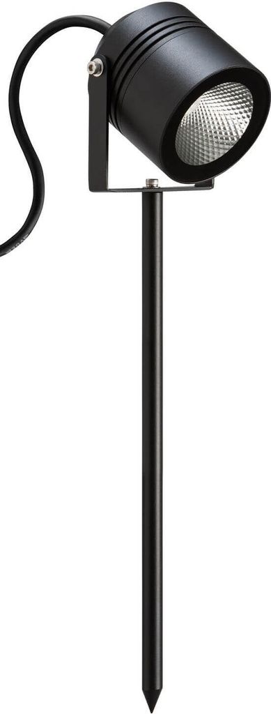 LCD Erdspießstrahler LED Schwarz 15W Warmweiss IP65 50x9,5cm 5014
