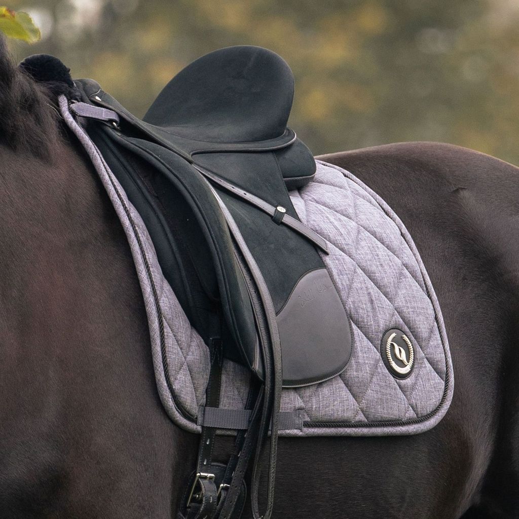 Back on Track Haze Collection Schabracke Dressur grau, Größe:Pony