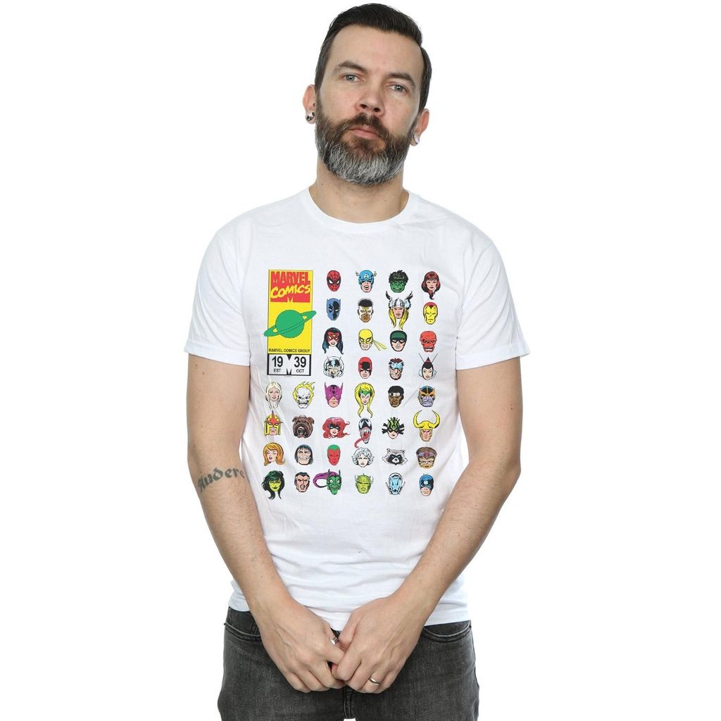 Marvel - "Marvel" T-Shirt für Herren BI37890 (M) (Weiß)