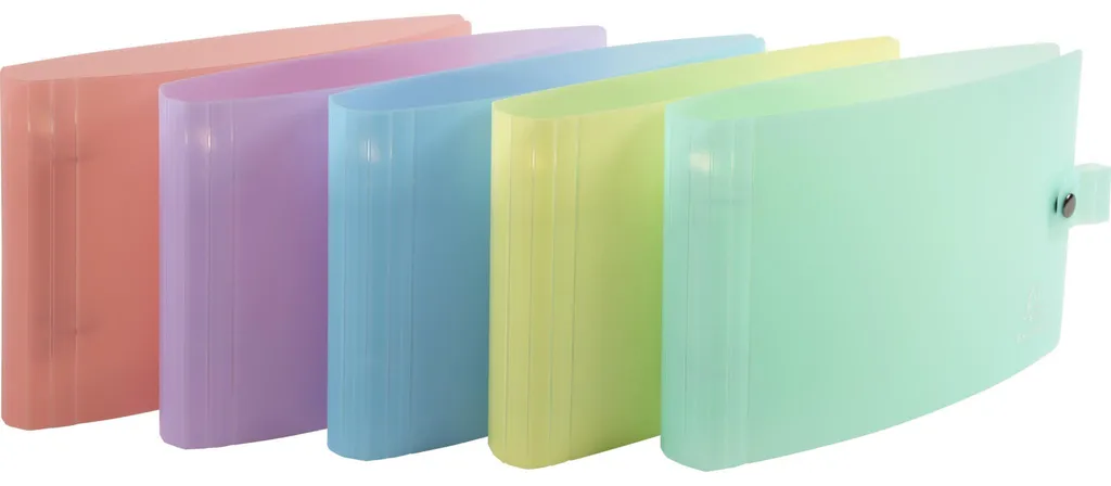Classeur Petit Format A5 pour Fiches de Révision Lot de 10 Couleurs