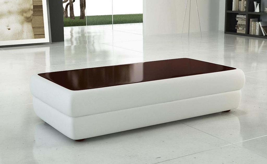 Klassischer designer Couchtisch Wohnzimmer Möbel Leder Beistelltisch Tisch Sofa