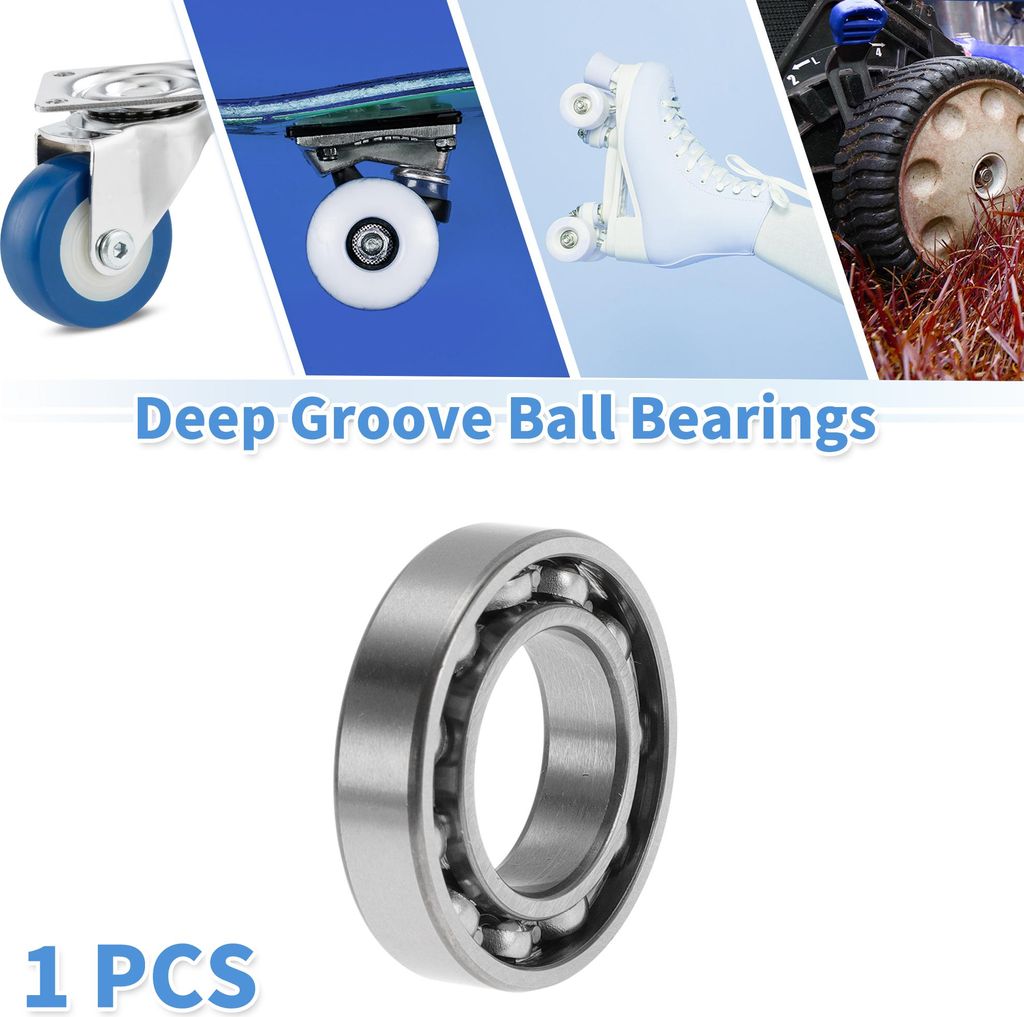 6903 Rillenkugellager 0.67" ID 1.18" OD 0.28" W P4 Offener Typ Geschmierte Lager 1 Stk Auto Roller Skateboard Rad Universell Silberton