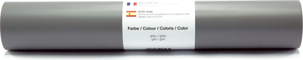Kreativplotter Vinylfolie matt GRAU 30,5x300 cm
