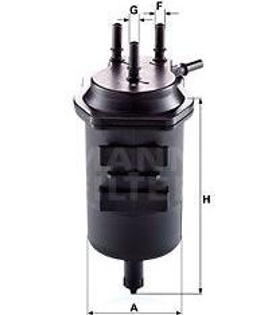 MANN-FILTER WK 939/4 Kraftstofffilter OE 8200186217 kompatibel mit Scenic, Megane