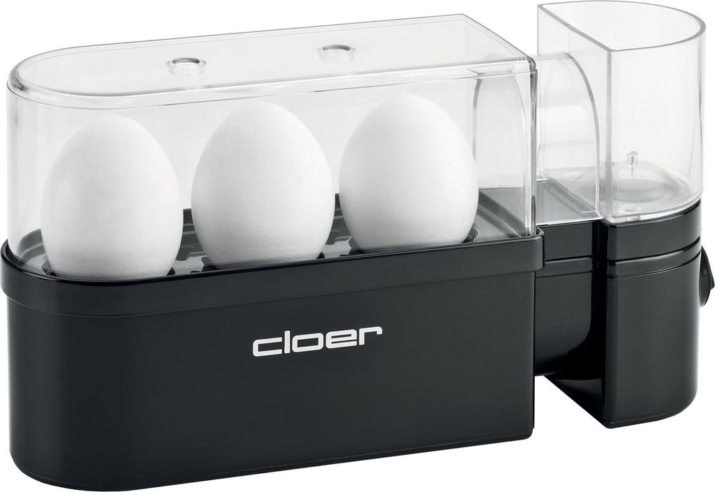 Cloer 6020, 3 vajec, Plast, Černá, 300 W, 230 V, 65 mm Obrázek produktu 