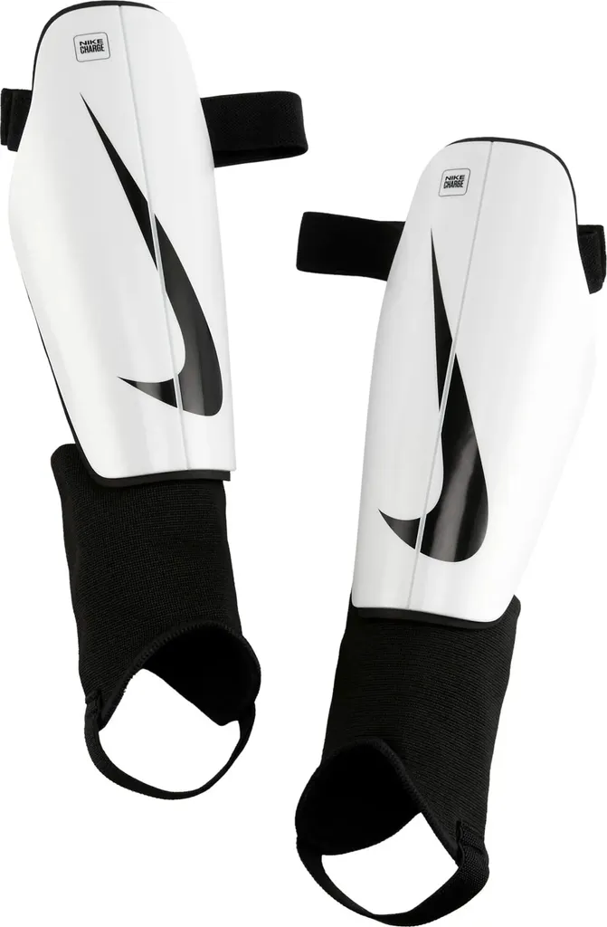 Protège-tibias de Football Nike Charge Blancs pour Junior Taille S