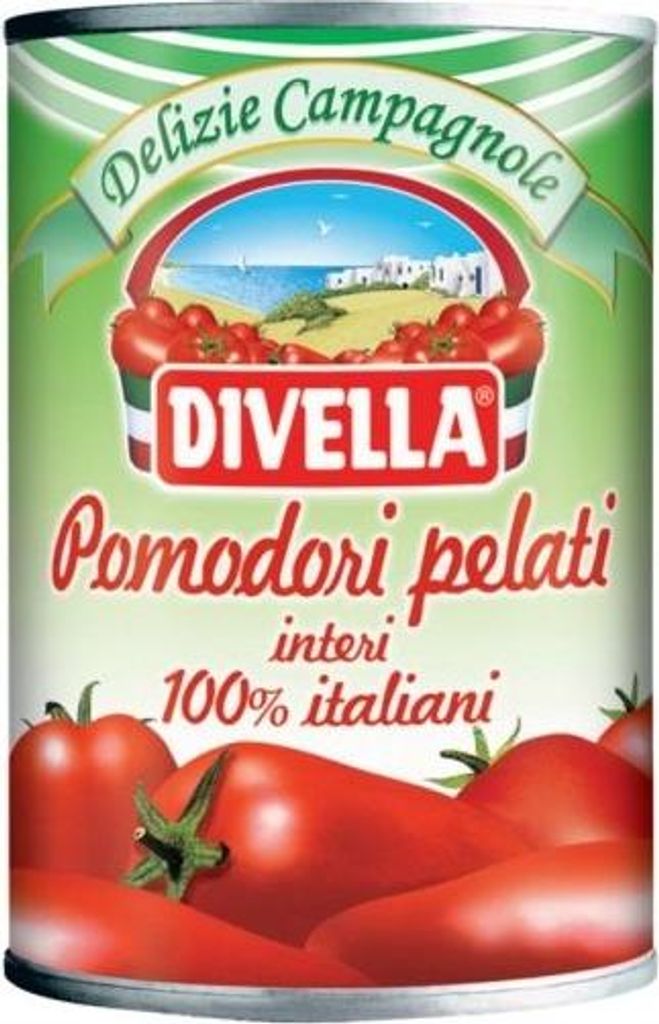 Divella Pomodori Pelati, Tomate, 400 g, Italien, 19 kcal, Produktbild 