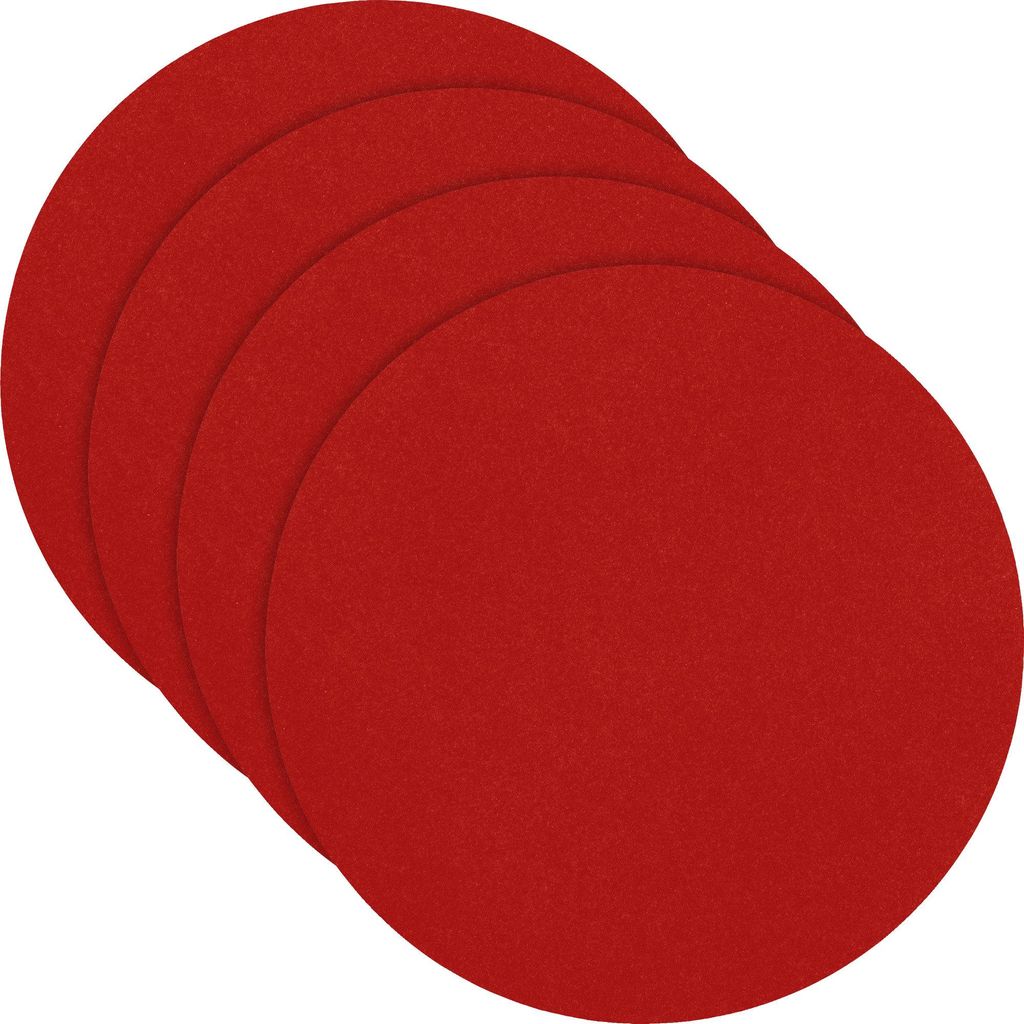Erwin Müller Tischset Beja" 4er-Pack rot rund:  37 cm Ø" Produktbild 