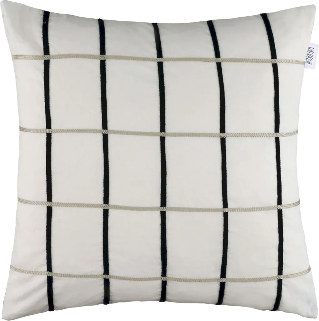 Housse de coussin beige 45x45 Perform textile robuste de haute qualité