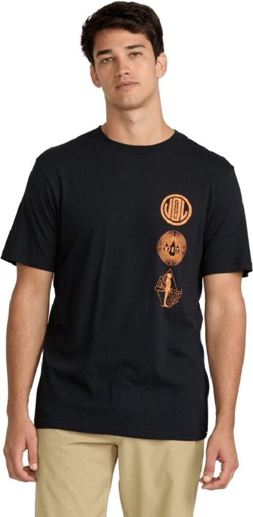 Volcom Distance Kurzarm-t-shirt Schwarz M Mann Schwarz M