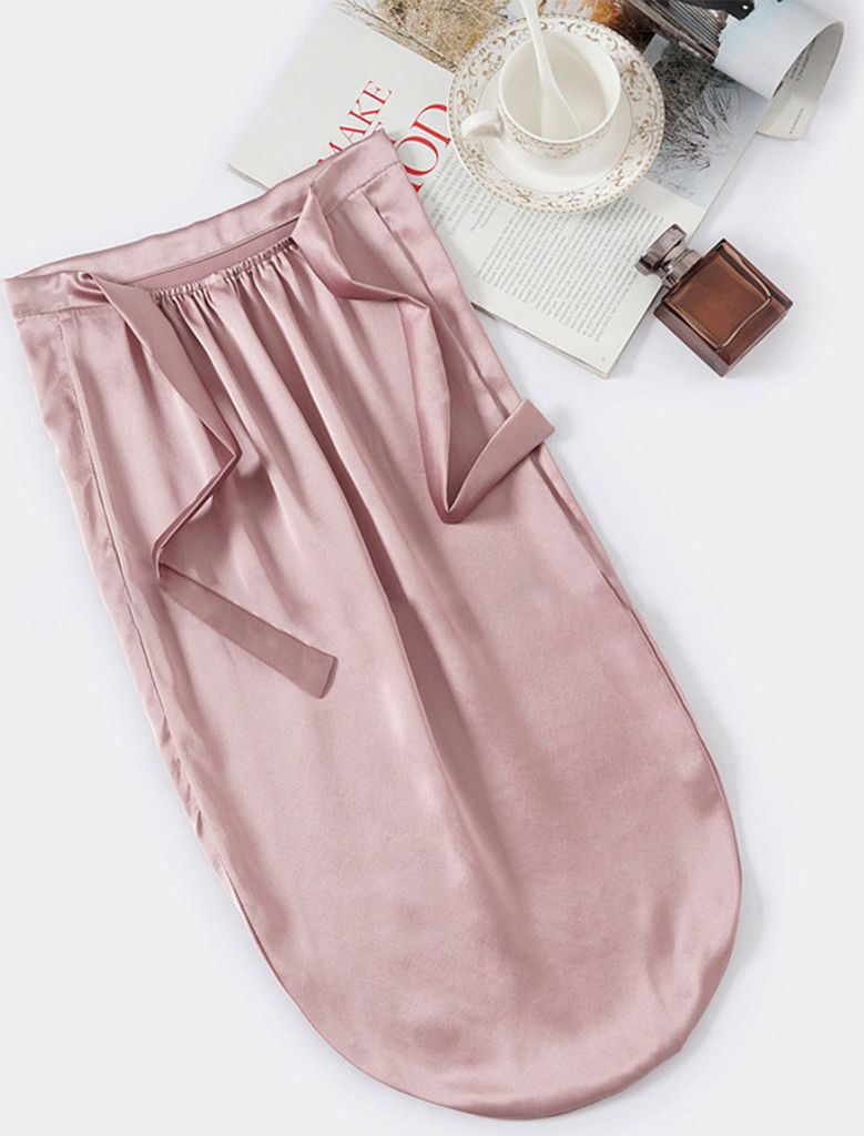 Seiden-Schlafhaube Für Damen – Rosa, Verstellbar, Aus Satin, Für Haarschutz & Beauty-Schlaf