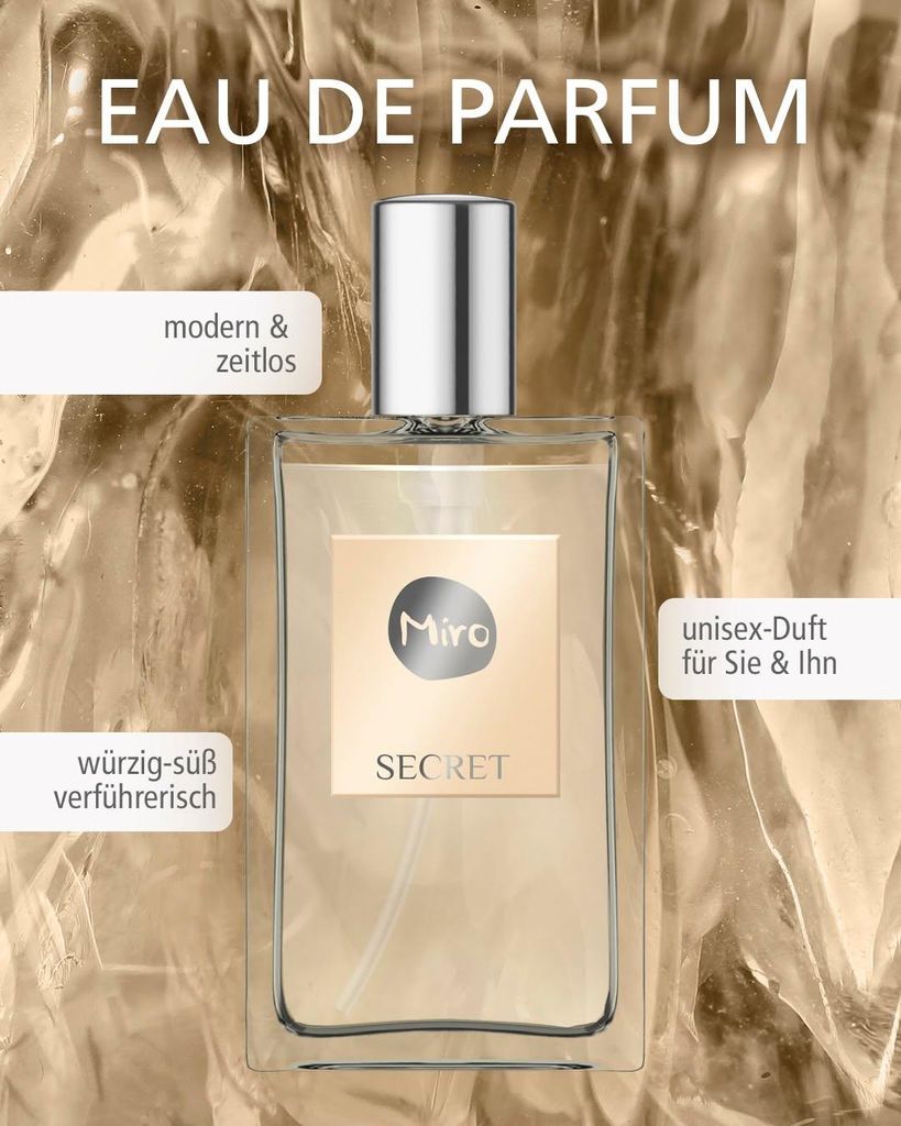Miro Secret Unisex Eau de Parfum Vaporisateur Spray 75 ml Produktbild 