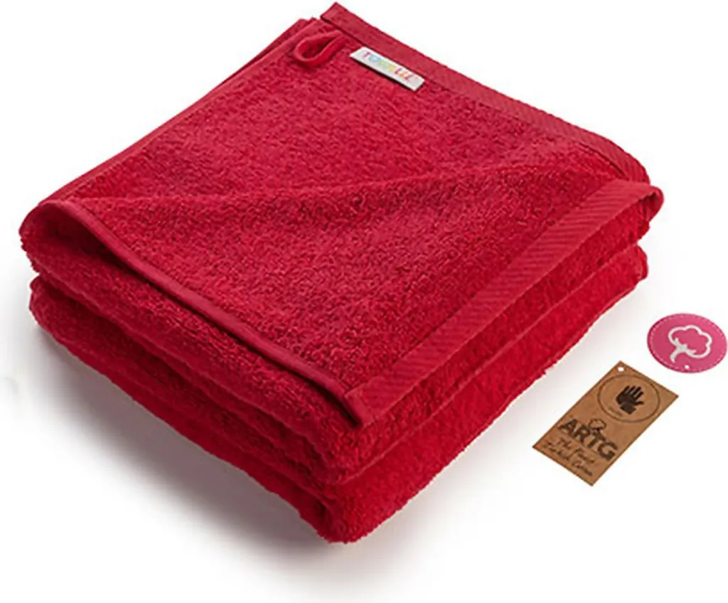 A&R 003.50 Asciugamano Moda Rosso Intenso 50x100 | Qualità Hotel