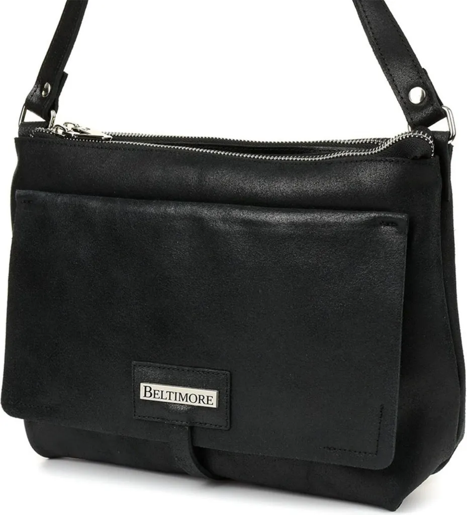 Sacoche Homme Beltimore kran14black Multi-poches avec Bandoulière Solide