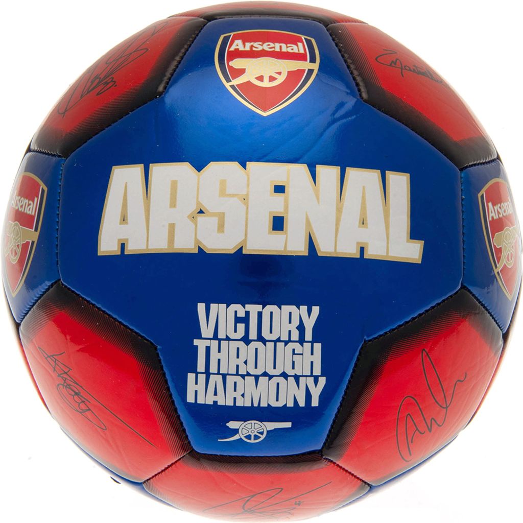 Arsenal FC - Fotbalový míč s podpisy TA10984 (5) Obrázek produktu 