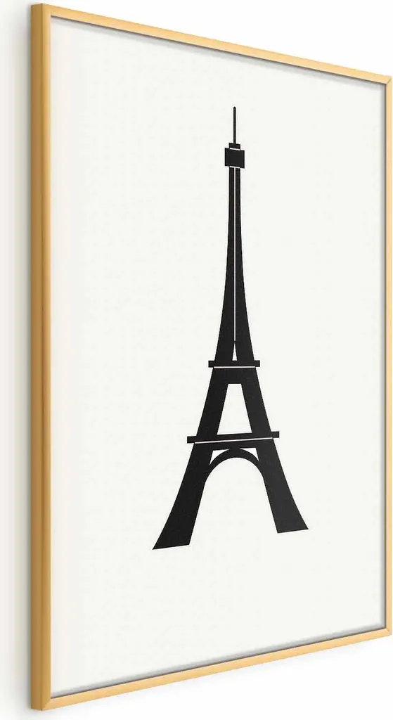 Poster Torre Eiffel 40x60 cm con Cornice Dorata - Arredo Casa Elegante - 1