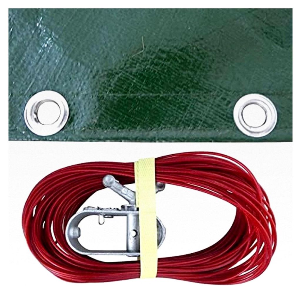 Winterabdeckplane 180 g/m² oval und achtförmig 6,00 x 3,20 m aus PEB
