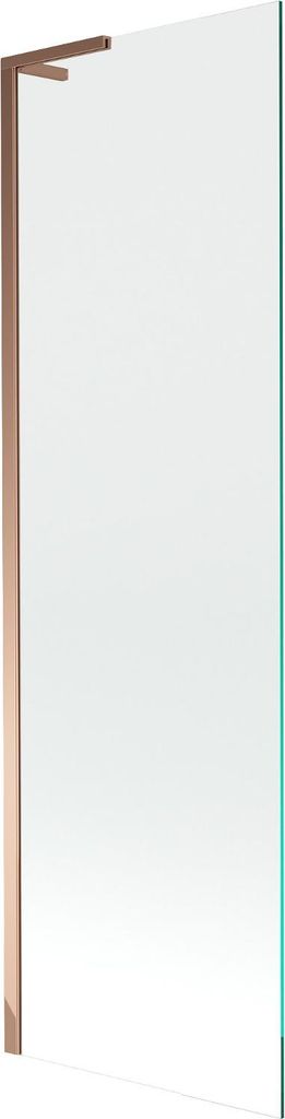 Mexen Next L Wannenspritzschutz 1-flügelig 60 x 150 cm, transparent, Roségold - 895-060-000-03-00-60