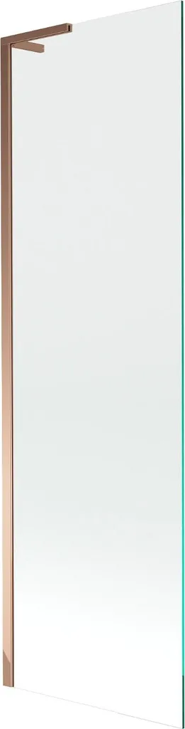 Mexen Next L paratia per vasca da bagno a 1 anta 60 x 150 cm, trasparente, oro rosa - 895-060-000-03-00-60