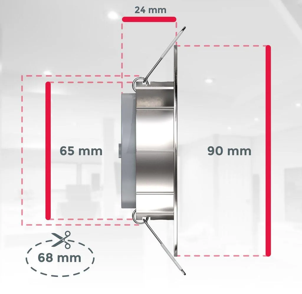 Spot LED Encastrable Orientable Nickel Mat 3000K Blanc Chaud - Lot 12
