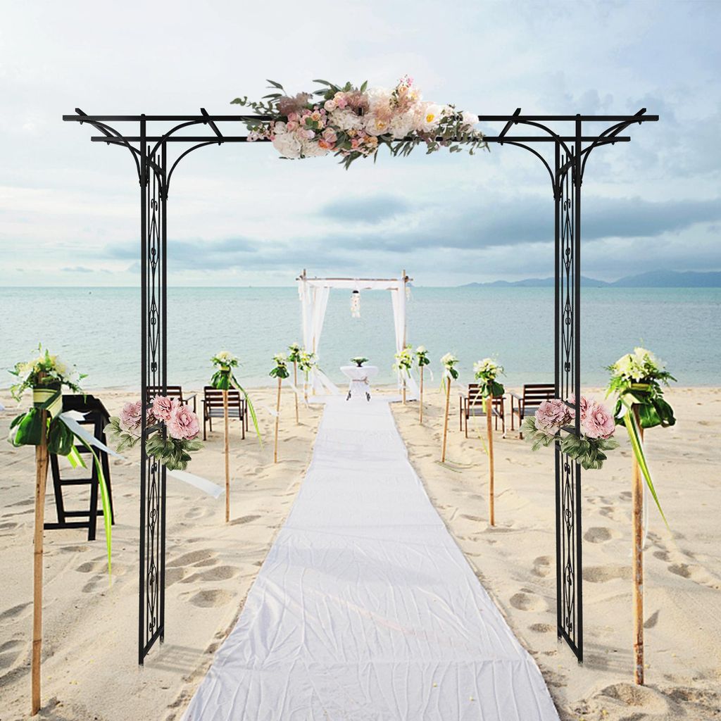 ALIGHTUP Arc de jardin en métal 206x41x216cm, arc de roses Image du produit 