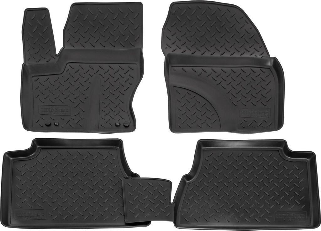 NORM LINERS | 3D Gummimatten Auto Matten Fussmatten Kompatibel mit Ford Grand C-Max 2010-2019 4tlg, Individuelle Passform mit Hohem Rand cca 4-5cm,...