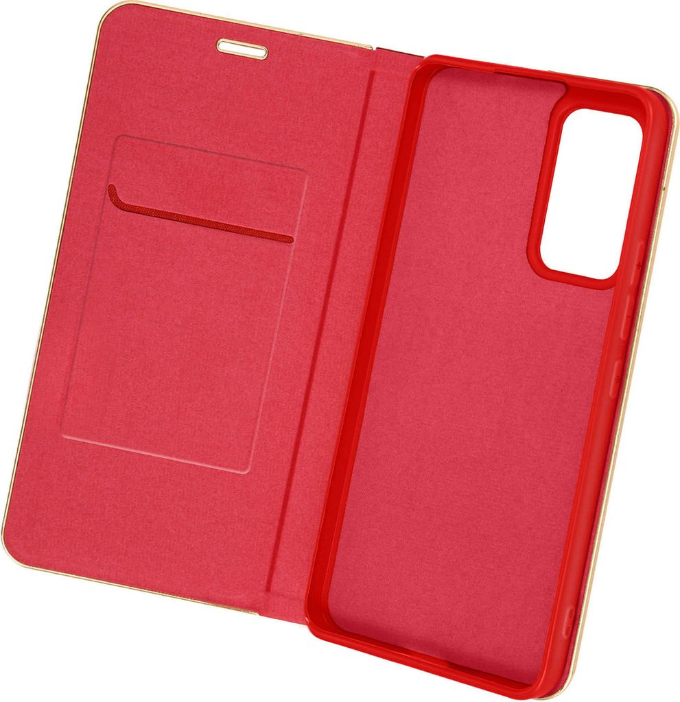 Xiaomi 12 Lite Klappetui mit Kartenfach und Standfunktion – Rot