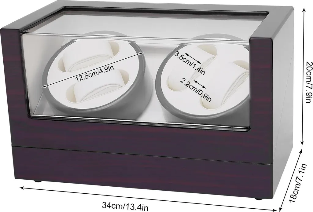 Boîte de Rangement Watch Winder pour Montres de Collection en Cuir - 6