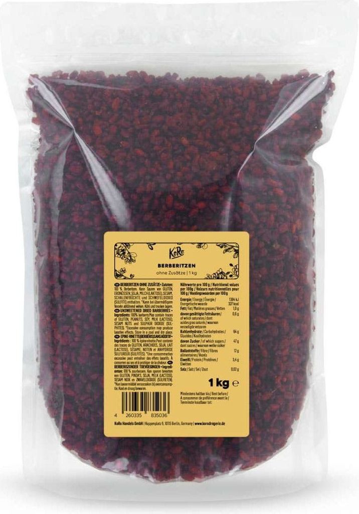KoRo I Berberitzen ohne Zusätze 1 kg Produktbild 