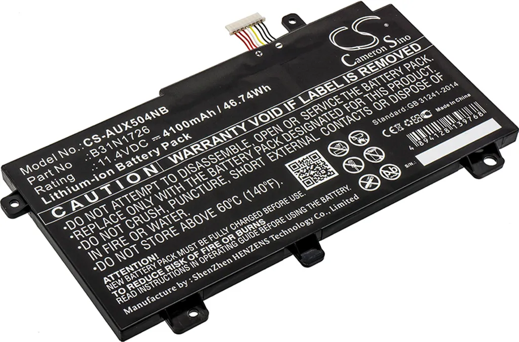Batterie Haute Capacité Asus FX504GD-0191A8750H Technologie Li-ion