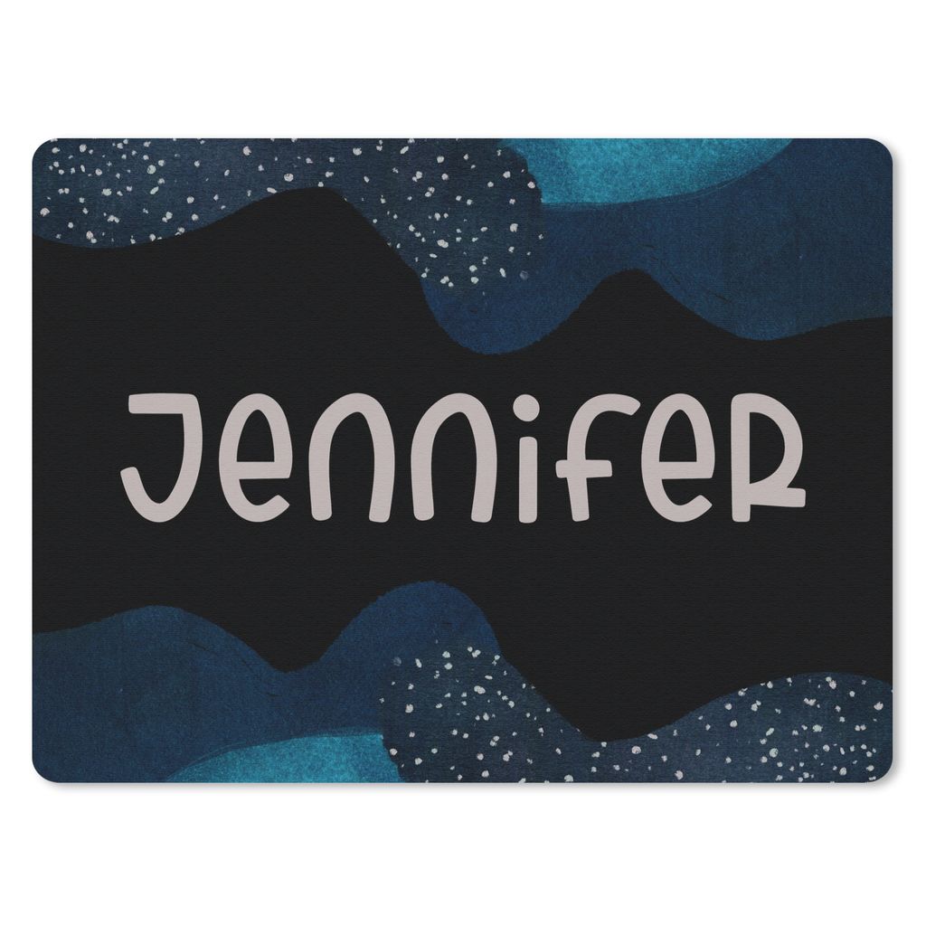 MuchoWow Mauspad Mousepad Jennifer - Pastell - Mädchen 40x30 cm - Mousepads - Maus Mat - Pad - Mausunterlage - Anti Rutsch