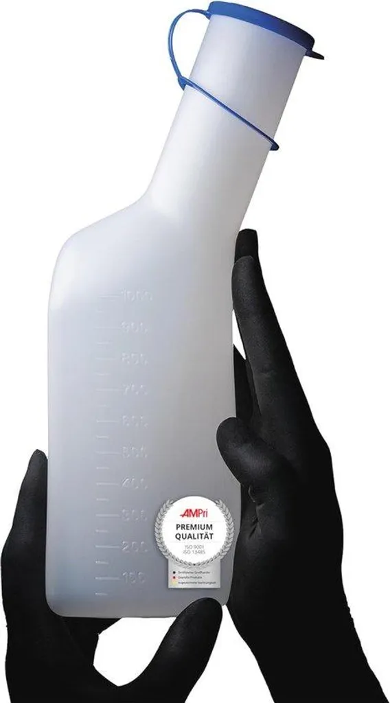 Poche à urine pour homme pour mobilité réduite, modèle lavable 1 litre